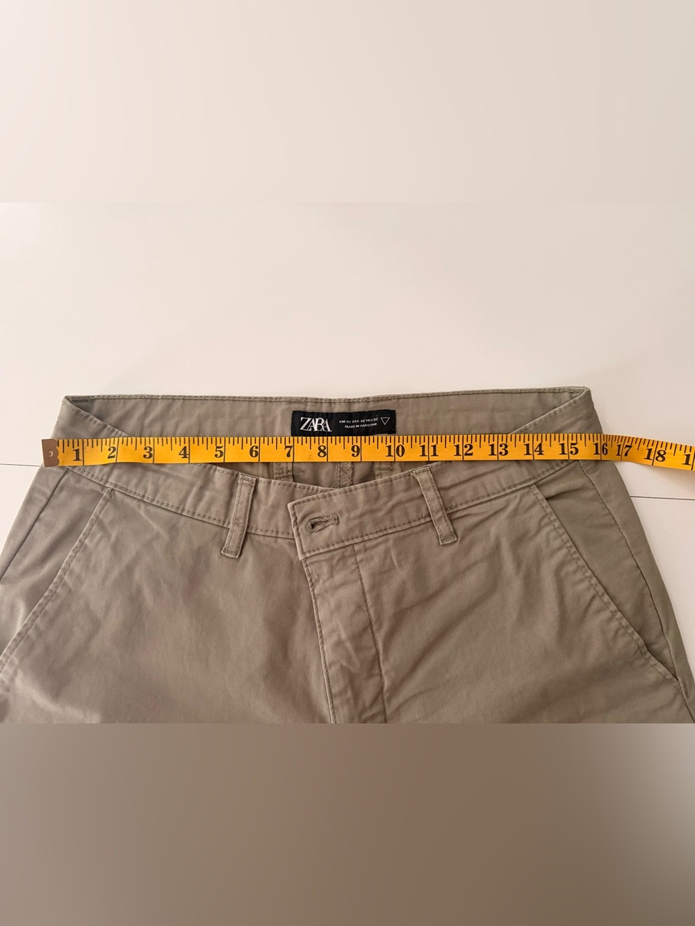 Zara Men's Khaki Chinos - Neutral Taupe Casual Pants